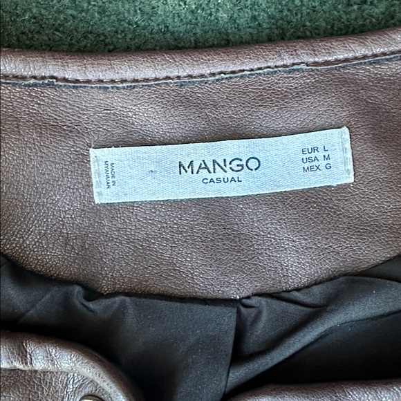 Mango leather jacket Large - Picture 2 of 8